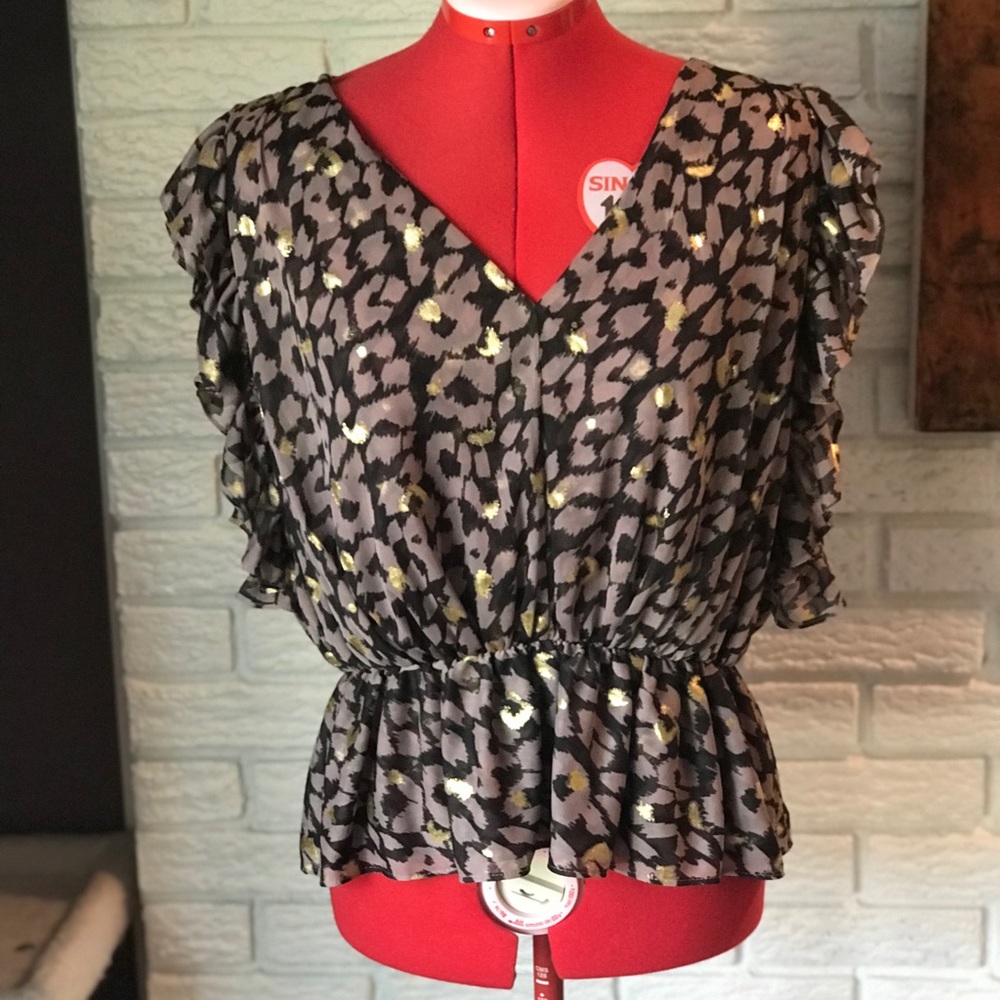 Express peplum blouse, size L